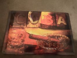 Cuba Blechschild