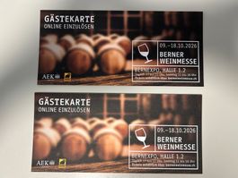 2 Eintritte für Berner Weinmesse ab Fr. 1.-