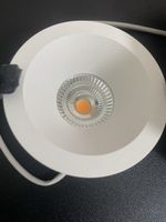 Neuwertiger LED Einbaustrahler, 7W, Weiss-Matt, Ø 80mm