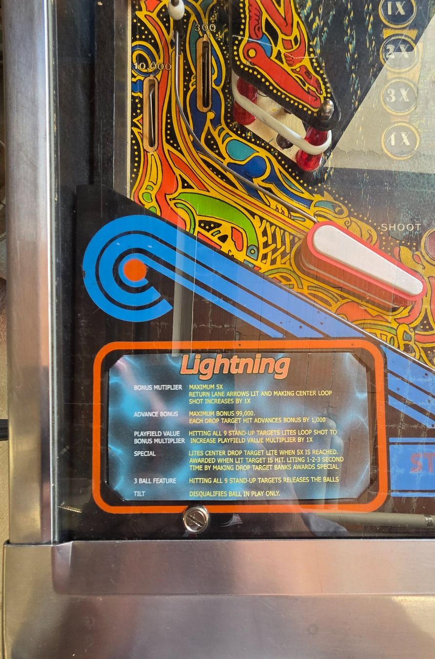 Stern Pinball Flipperkästen: Flipper "Lightning" Stern – Gebraucht aus Ettenhausen TG von elgravuro 5