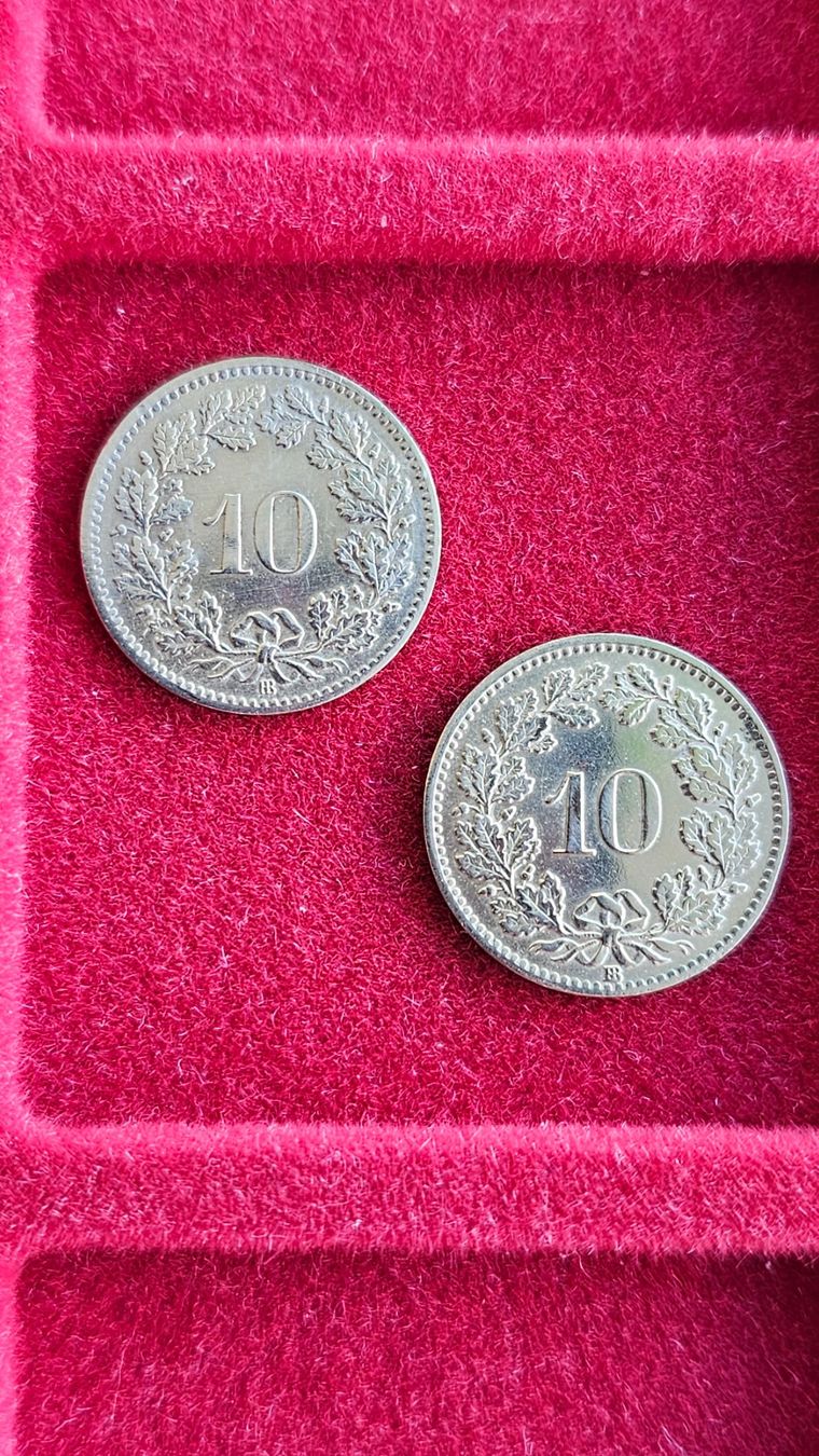 Tutti le monete: 10 Rappen 1850 + 1851 – Usato da Unterterzen venduto da Speedy076 1