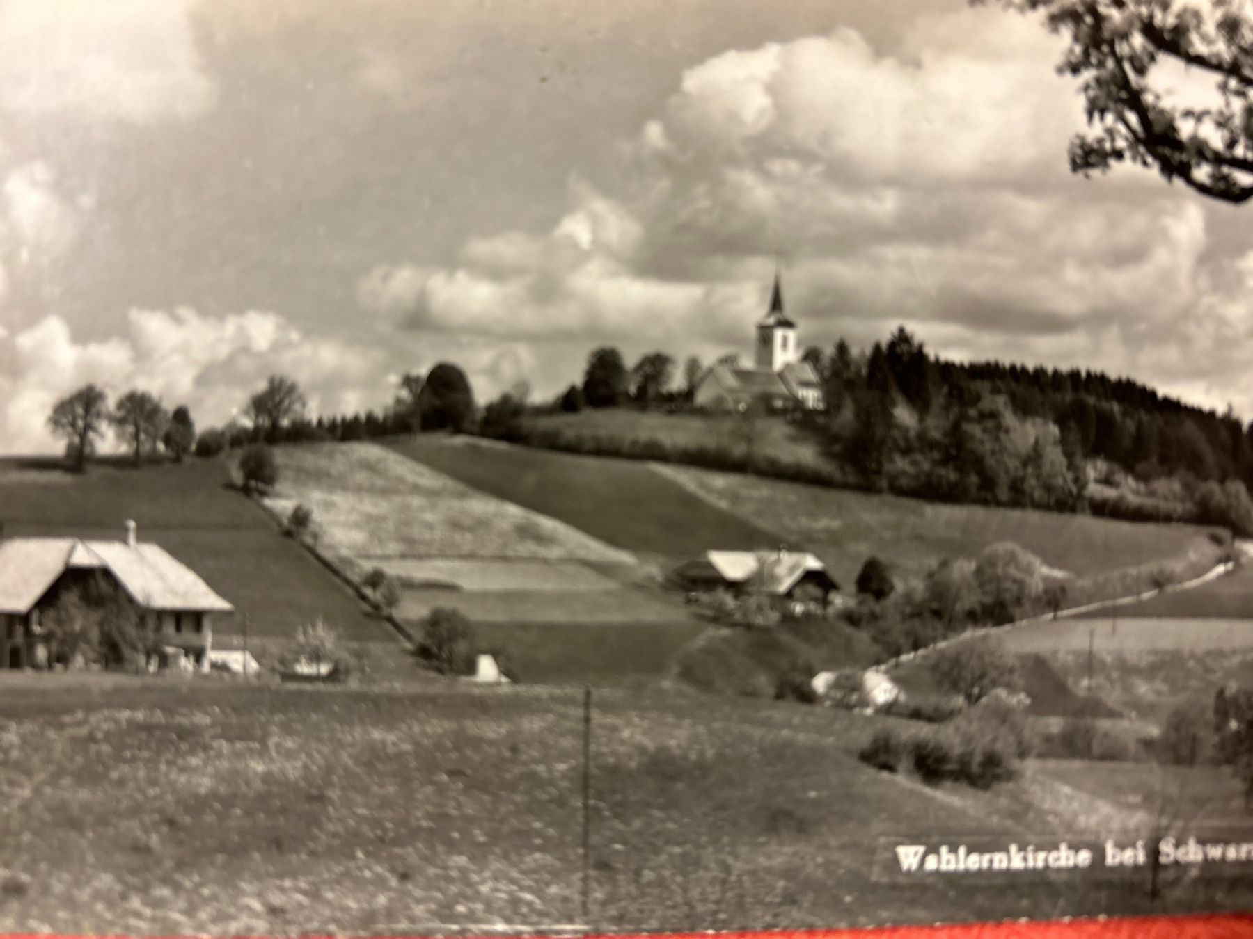 Ansichtskarten: Alte Ansichtskarte Wahlernkirche bei Schwarzenburg – Gebraucht aus Lanzenhäusern von vic63 2