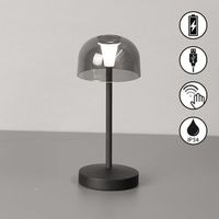 LED Aussen Tischleuchte Akku, 19 cm Höhe