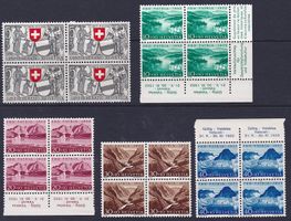 PP 1952 im 4er-Block, postfrisch**.