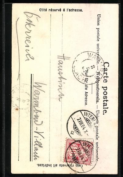 Cartes postales: Interlaken, Teilansicht des Ortes mit Ju – D'occasion à Berlin par bartko-reher 1