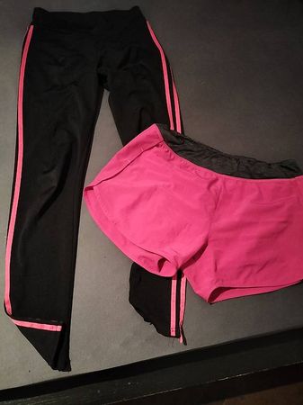 Sport Leggings und kurze Hose