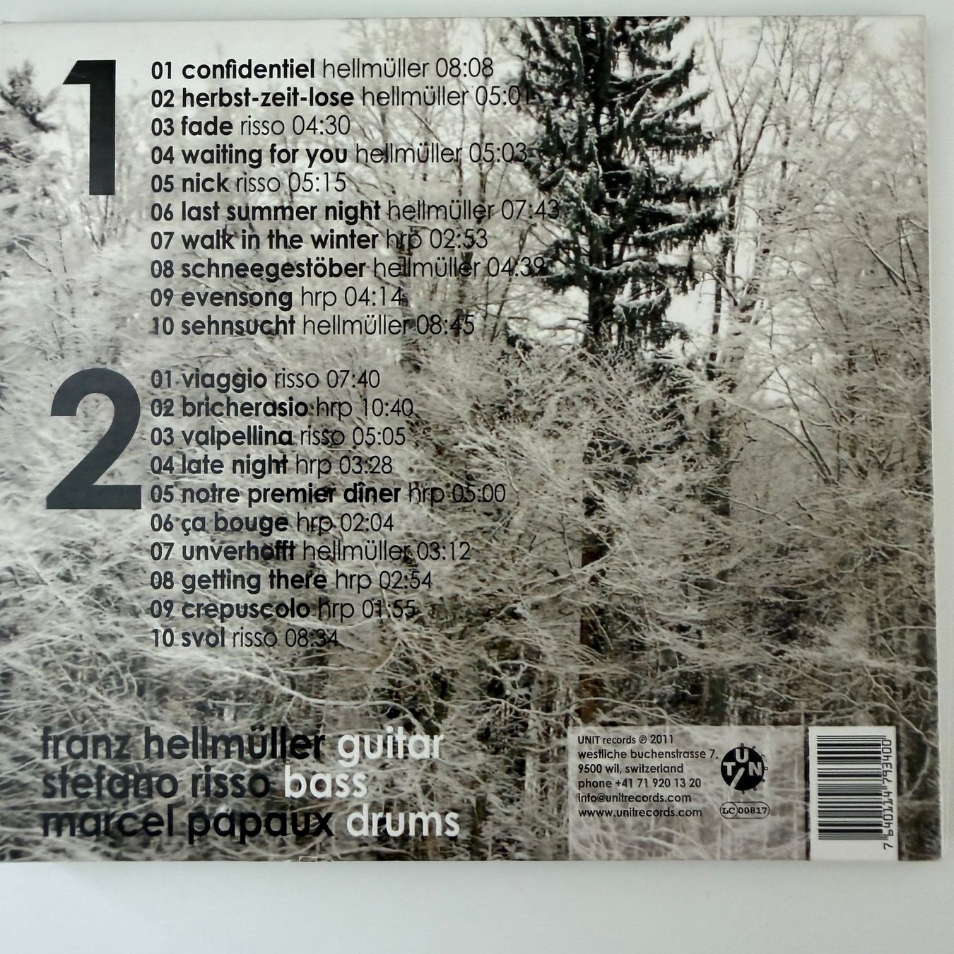 CDs: Hellmüller Risso Papaux, Waiting For You (2CD Unit) – D'occasion à Zug par Mirare9 6