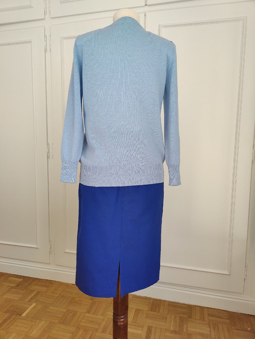 Maglioni & Felpe: Vintage Blue Argyle Lambswool Sweater – Nuovo (secondo la descrizione) da La Tour-de-Peilz venduto da dAutrefois 3