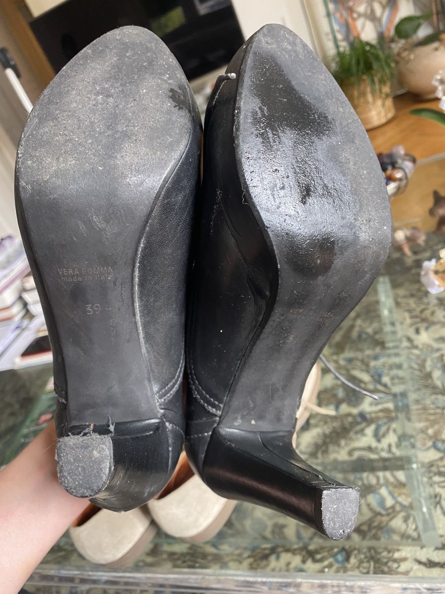 Damenschuhe: Chaussures tallons cuir noir Shoemaker 39 – Gebraucht aus Küssnacht am Rigi von FFKA 3