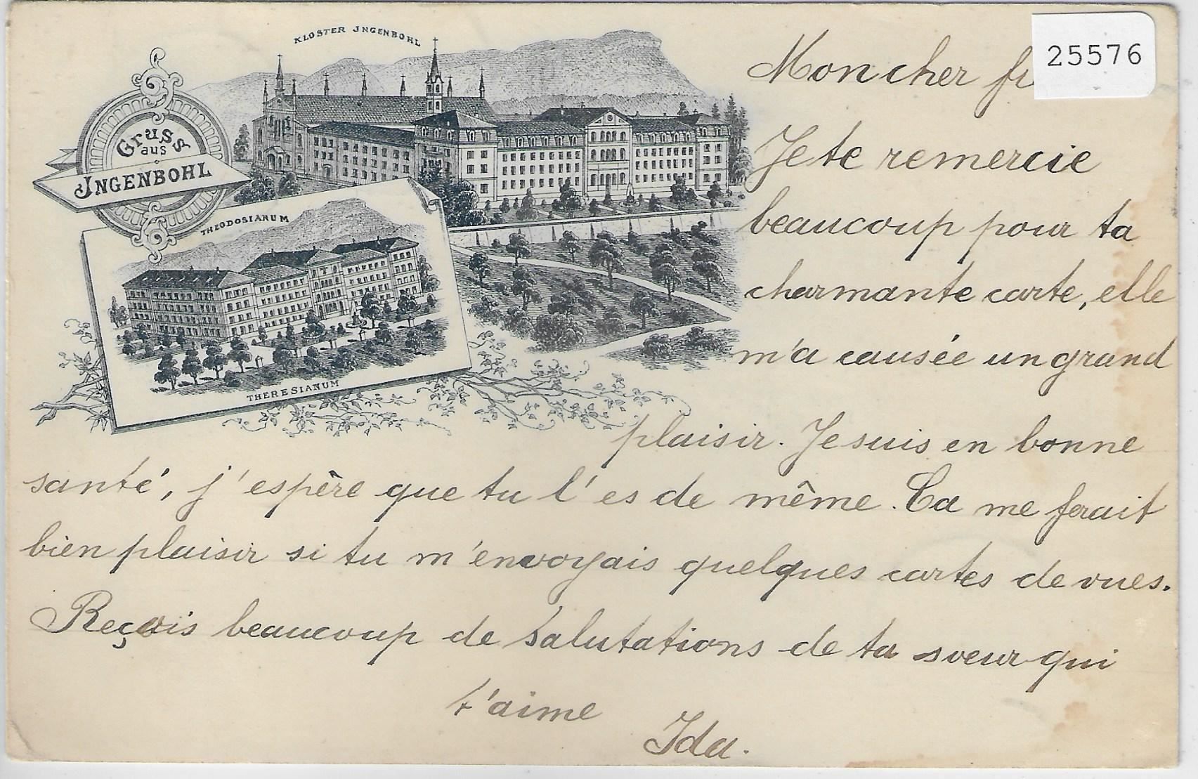 Cartoline postali: Gruss aus Ingenbohl - Kloster, – Antico da Ettingen venduto da Kartenplanet