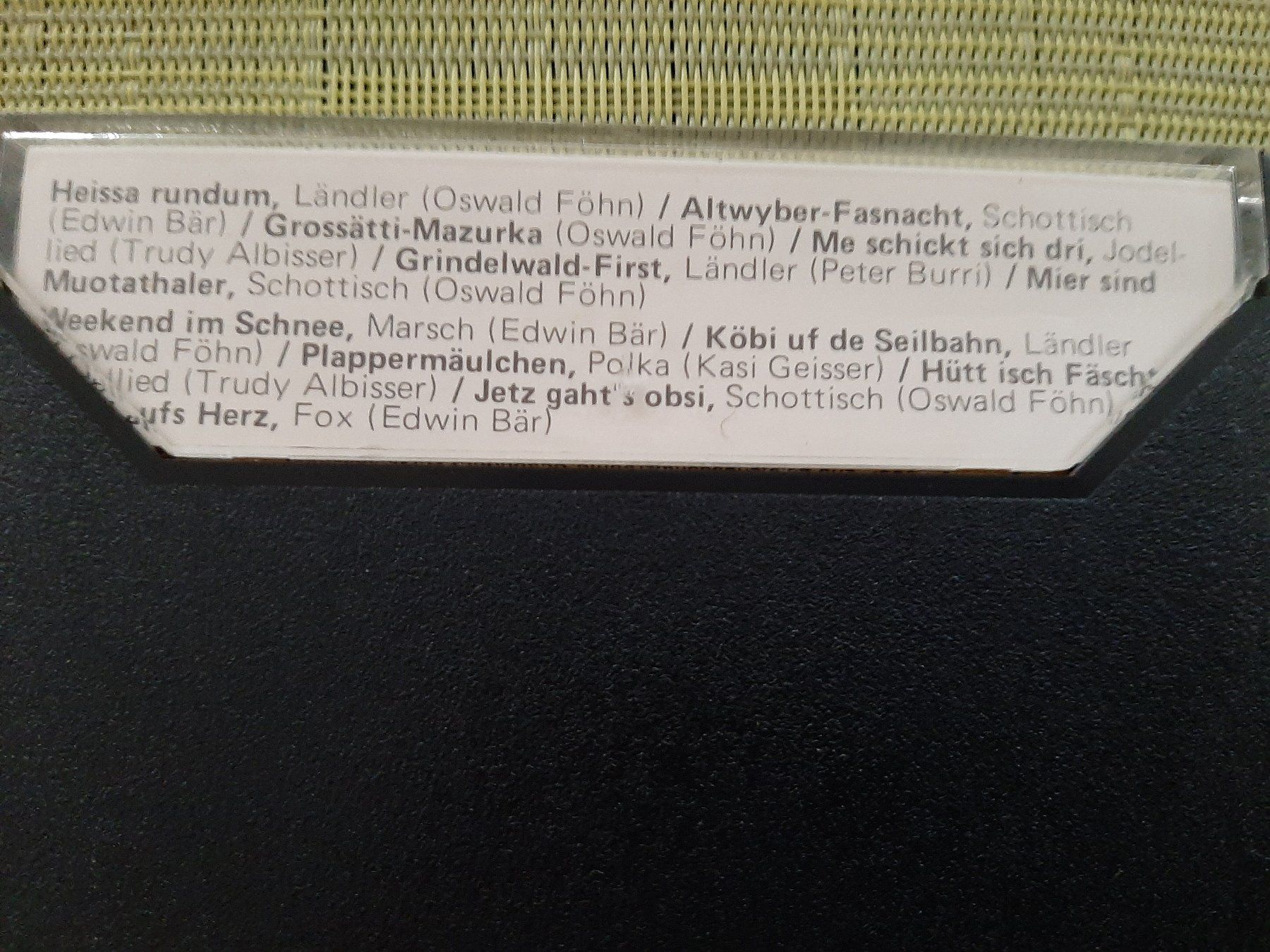 Musicassette: Musikkassette Fyrabigstimmig – Usato da Menziken venduto da Rien1 1