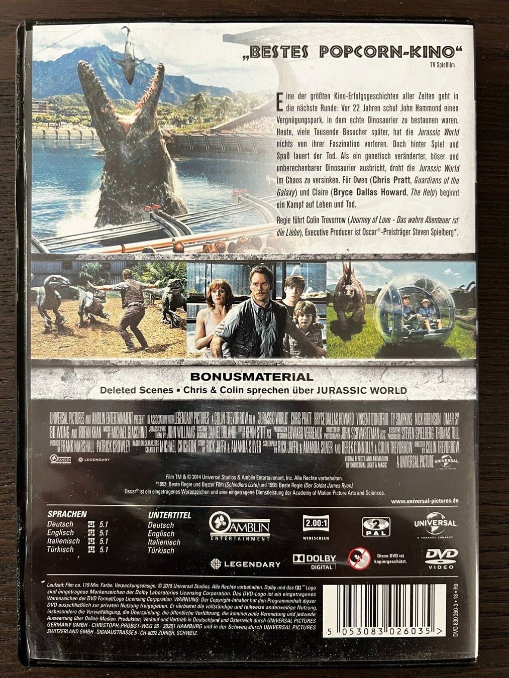 Alle DVDs: Jurassic World – Gebraucht aus Zürich von FilmFreunde 1