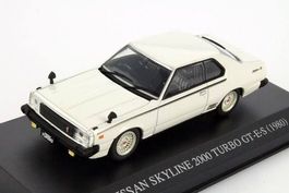 Nissan Skyline 2000 Turbo 1977-1981 weiss   1:43 von DISM