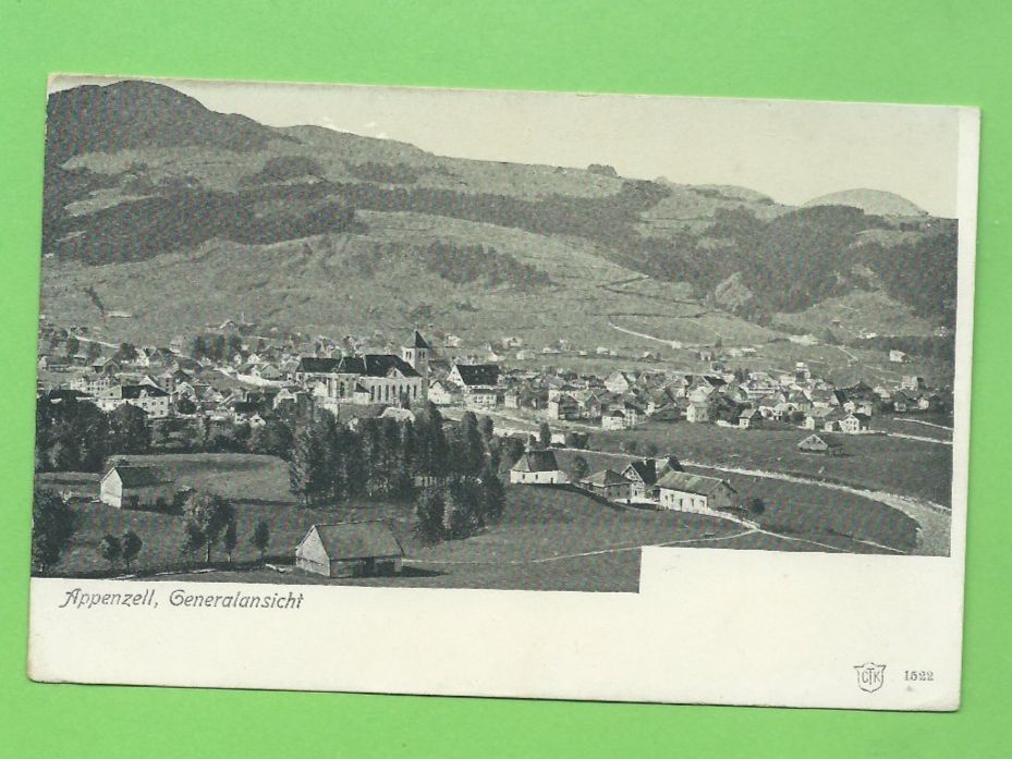 Cartoline postali: Appenzell, Generalansicht – Usato da Zürich venduto da t24_de