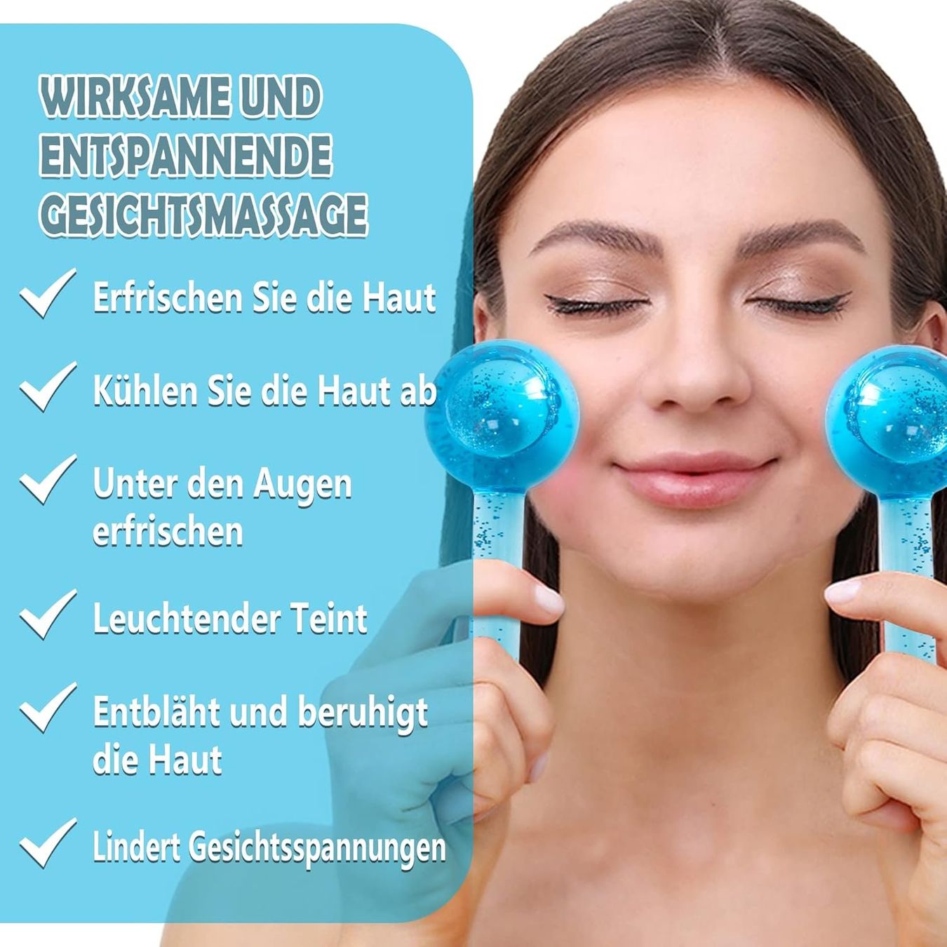 Cura del viso: Gesichtseiskugeln Ice Globes, 2 Stück – Nuovo e nell'imballaggio originale da Knutwil venduto da NiMa1993 2