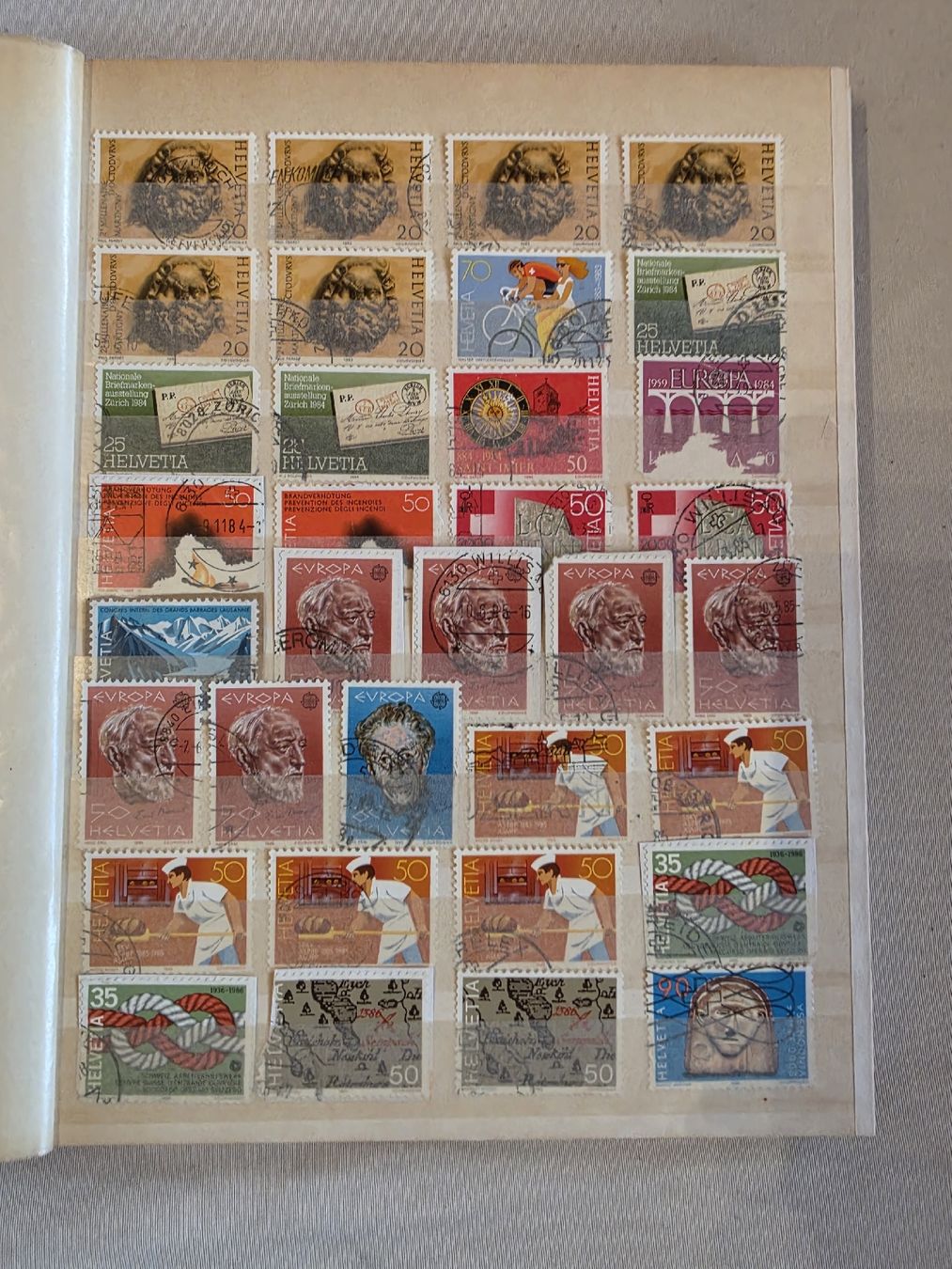 Alle Briefmarken: Briefmarken Sammlung Album Schweiz 1983-2005 – Gebraucht aus Oberkirch LU von schegy-by-jonsen 6