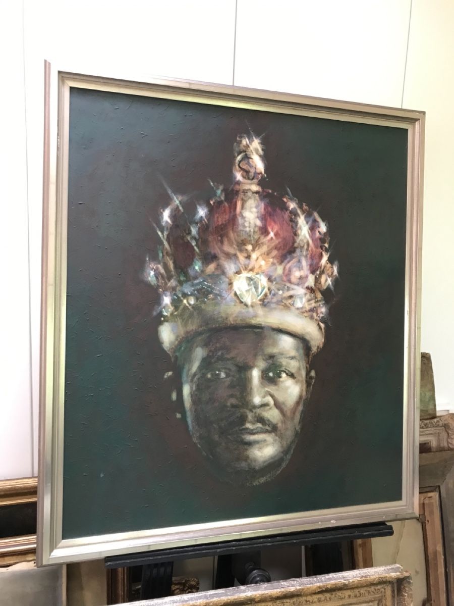 Gemälde: LINUS  Kaiser Bokassa der I. 1977 – Gebraucht aus Wolfhalden von SecondAntique 2