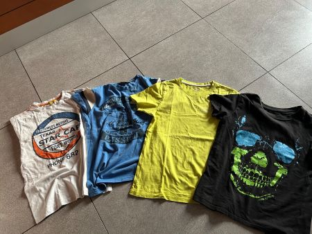 lot 4 t-shirt garçon  gr. 152