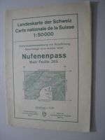 Nufenenpass Wanderkarte, Blatt 265, Top Zustand