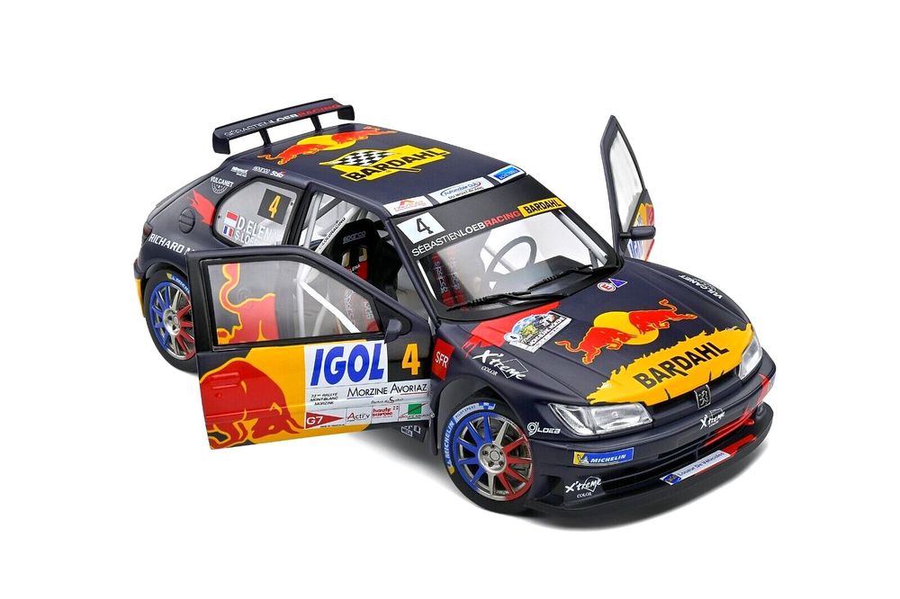PEUGEOT 306 MAXI RALLY DU MONT BLANC 2021 S.LOEB 1:18 SOLIDO - BCN STOCK CARS