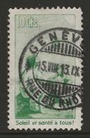 1912 : Pro Juventute Vorläufer II mit Vollstempel, KP 700.--