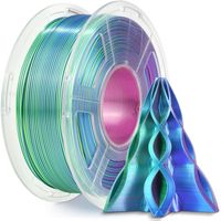 3 x PLA Silk Tricolor 1.75 mm, je1 kg, blau & grün & violett