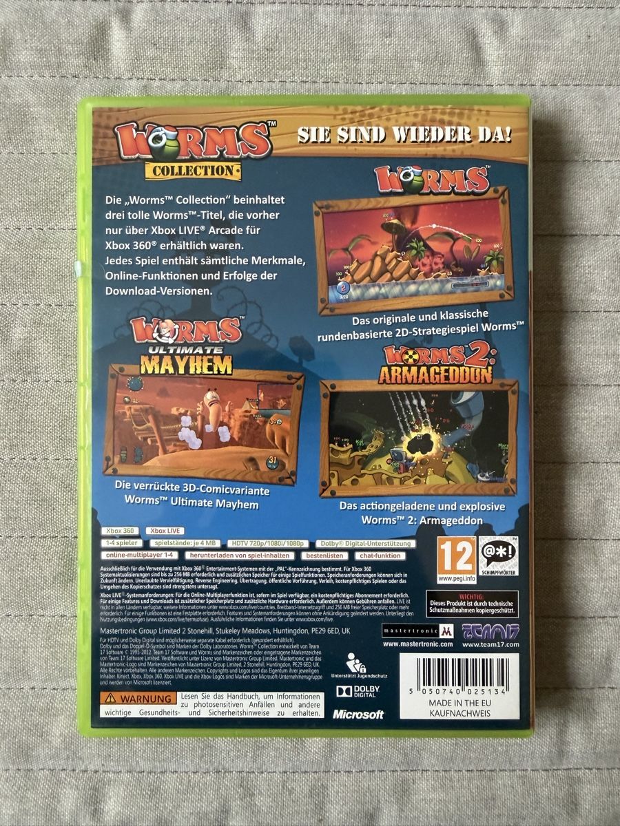 Microsoft Spiele: Worms Collection für Xbox 360 – Gebraucht aus Thunstetten von Virus_33 2