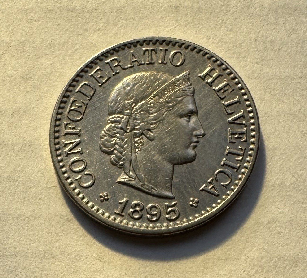 Alle Münzen: 1895 10 Rappen -unz – Gebraucht aus Kirchberg SG von Zenhad69