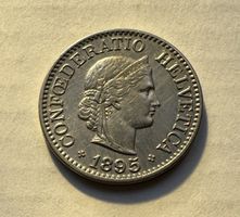 1895 10 Rappen -unz