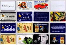 Sammlung gebrauchter Telefonkarten der R-Serie - Deutschland