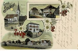 Gruss aus SULGEN TG sehr schöne Litho gel. 1907!