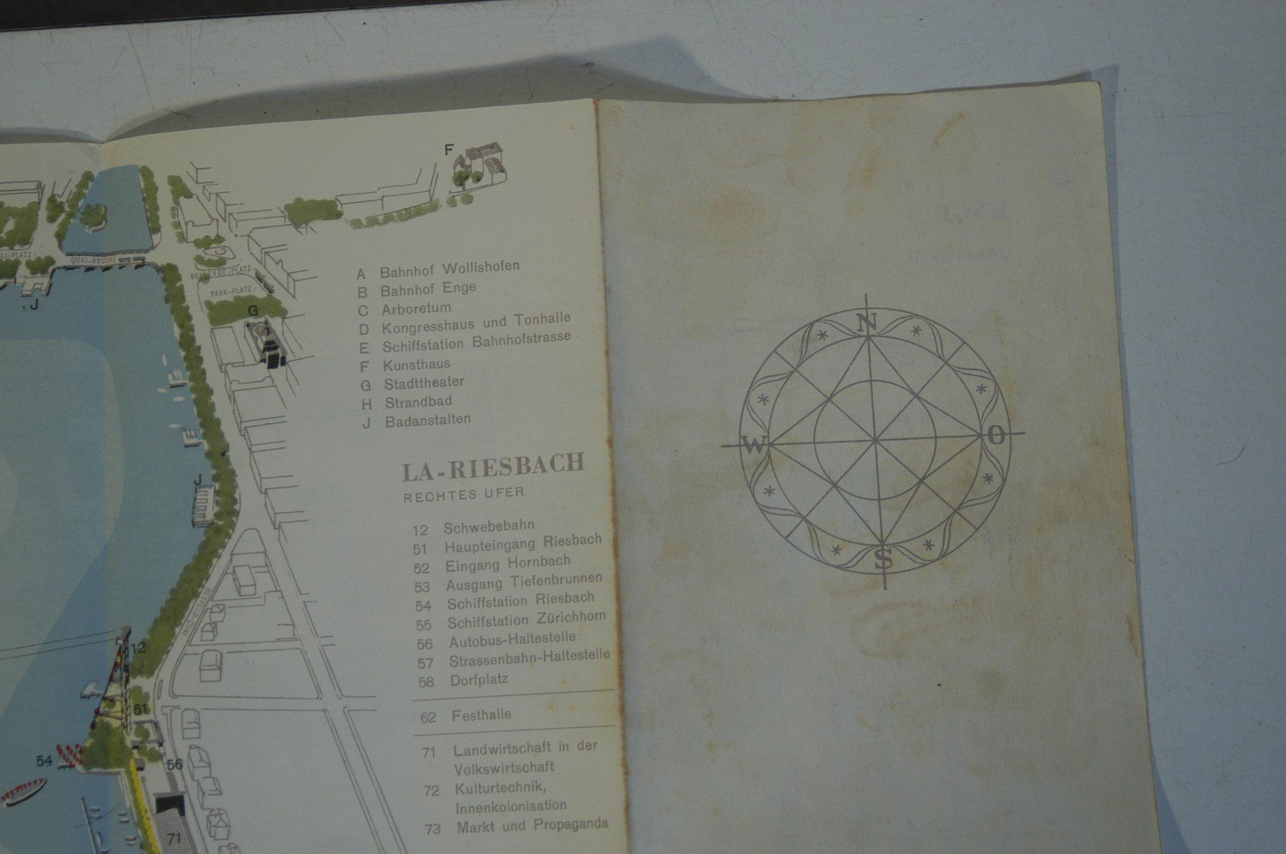 Documenti: Landesausstellung 1939 Orientierungsplan – Usato da Herisau venduto da Wisen 6