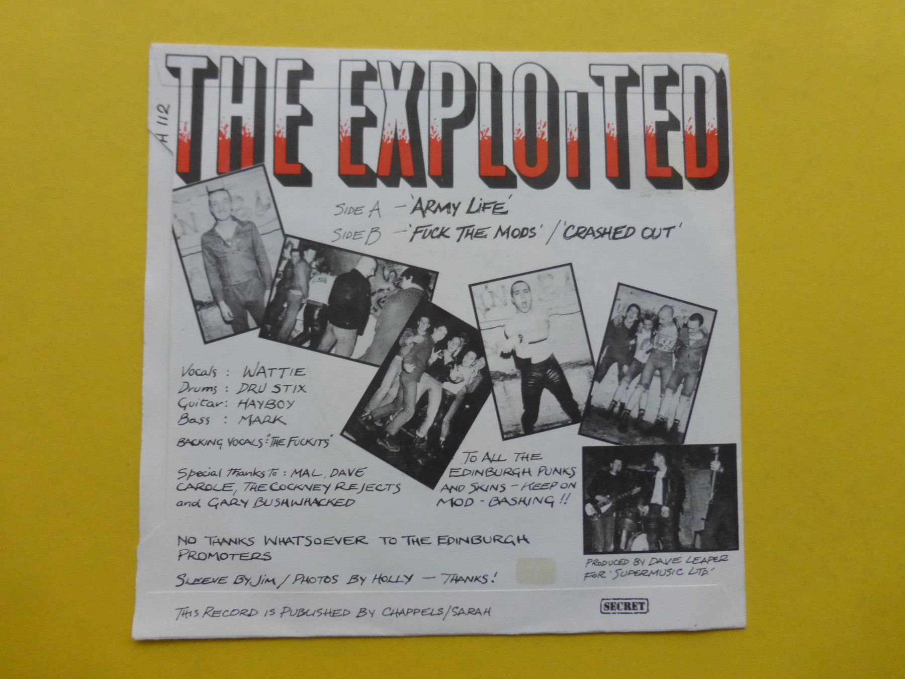 Schallplatten: The Exploited – Army Life – Gebraucht aus Zürich von Swiss57 1