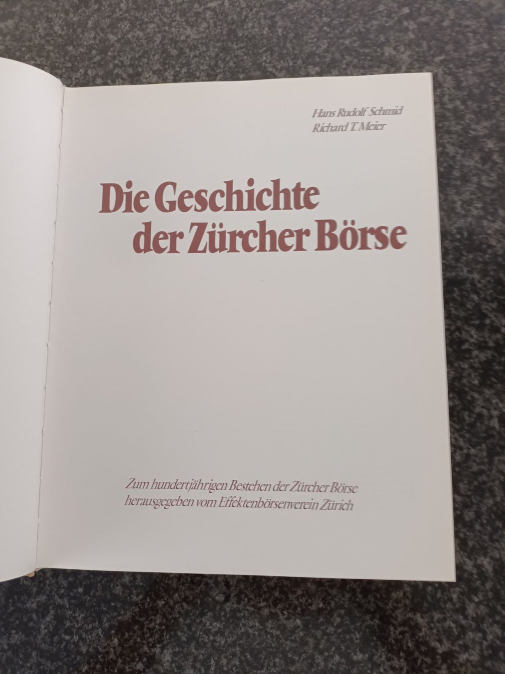 Libri: Die Geschichte der Zürcher Börse – Usato da Mosnang venduto da Mariso 1