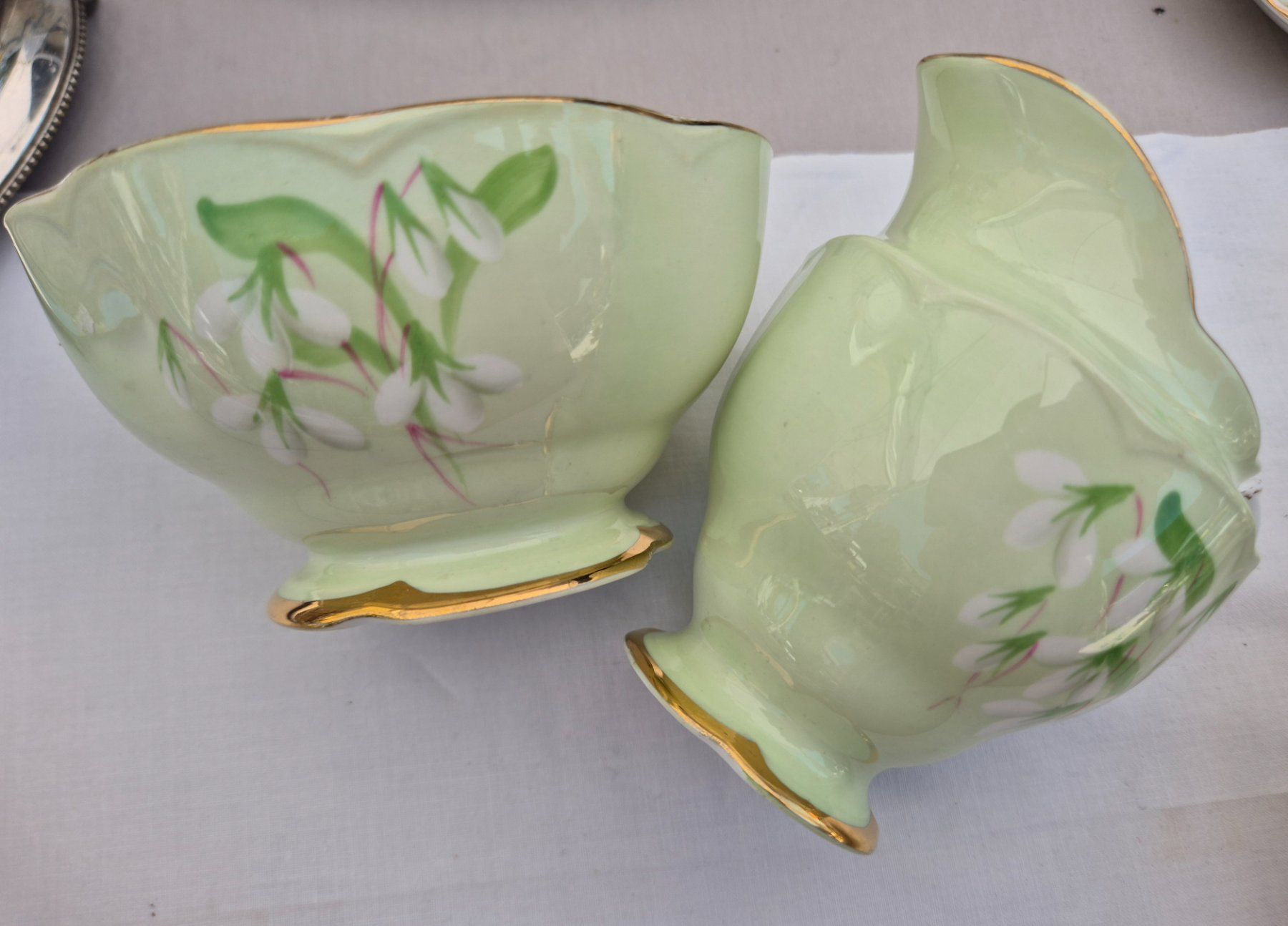 Zuccheriere: Zuckerdose und Milchkännchen, Royal Albert – Usato da Bern venduto da aronari