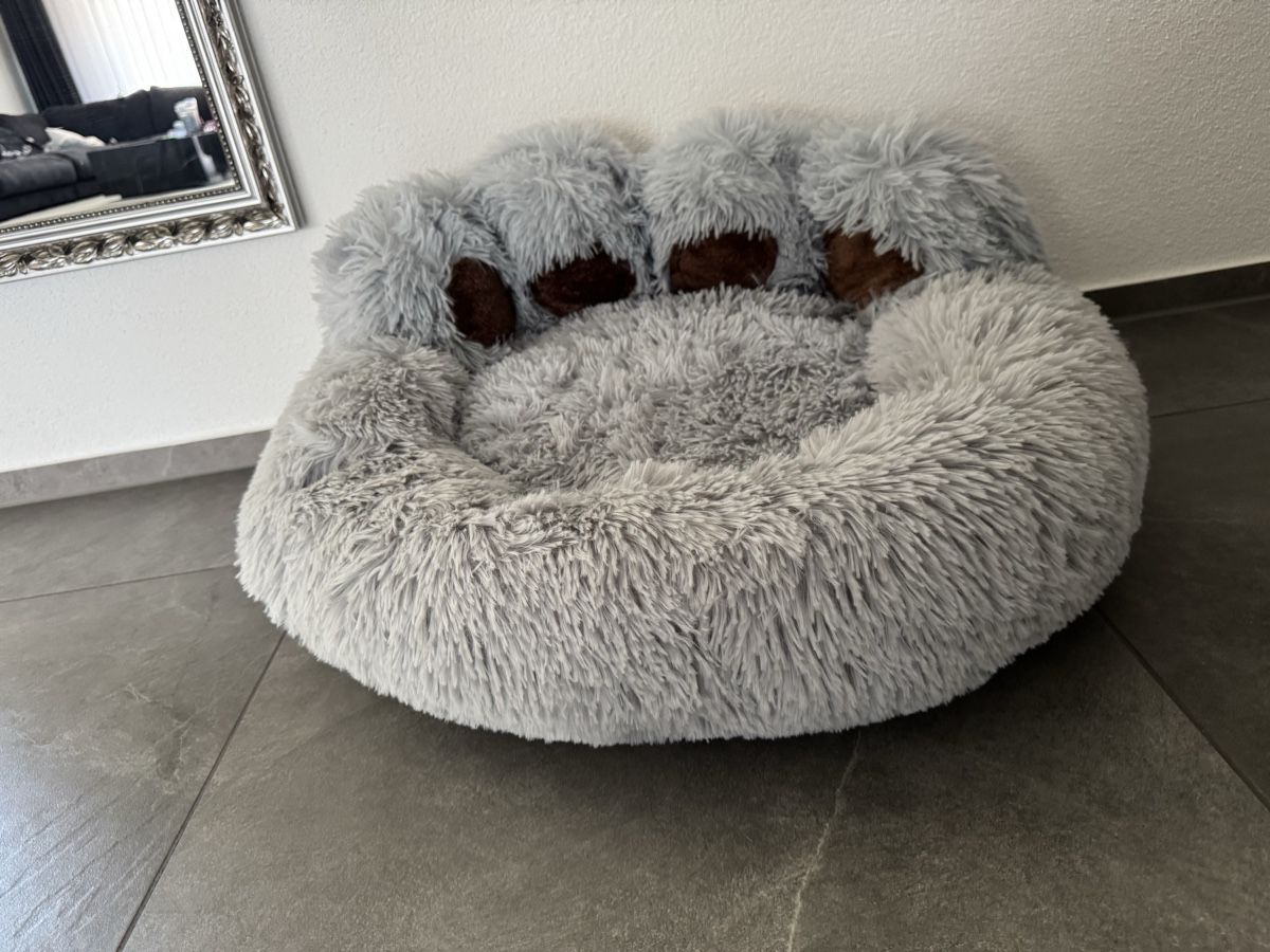 Liege- & Schlafplätze: Hunde- und Katzenbett Plüsch Pfote – Neu (gemäss Beschreibung) aus Oberbüren von dijbdn