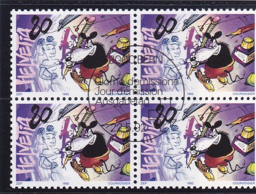 Tutti i francobolli: ET 4er Block Comics 1992 – Nuovo (secondo la descrizione) da Schliern b. Köniz venduto da joni20 1