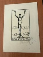 Holzschnitt / Linolschnitt E. Perincioli ? 1926 Neujahrsgrus