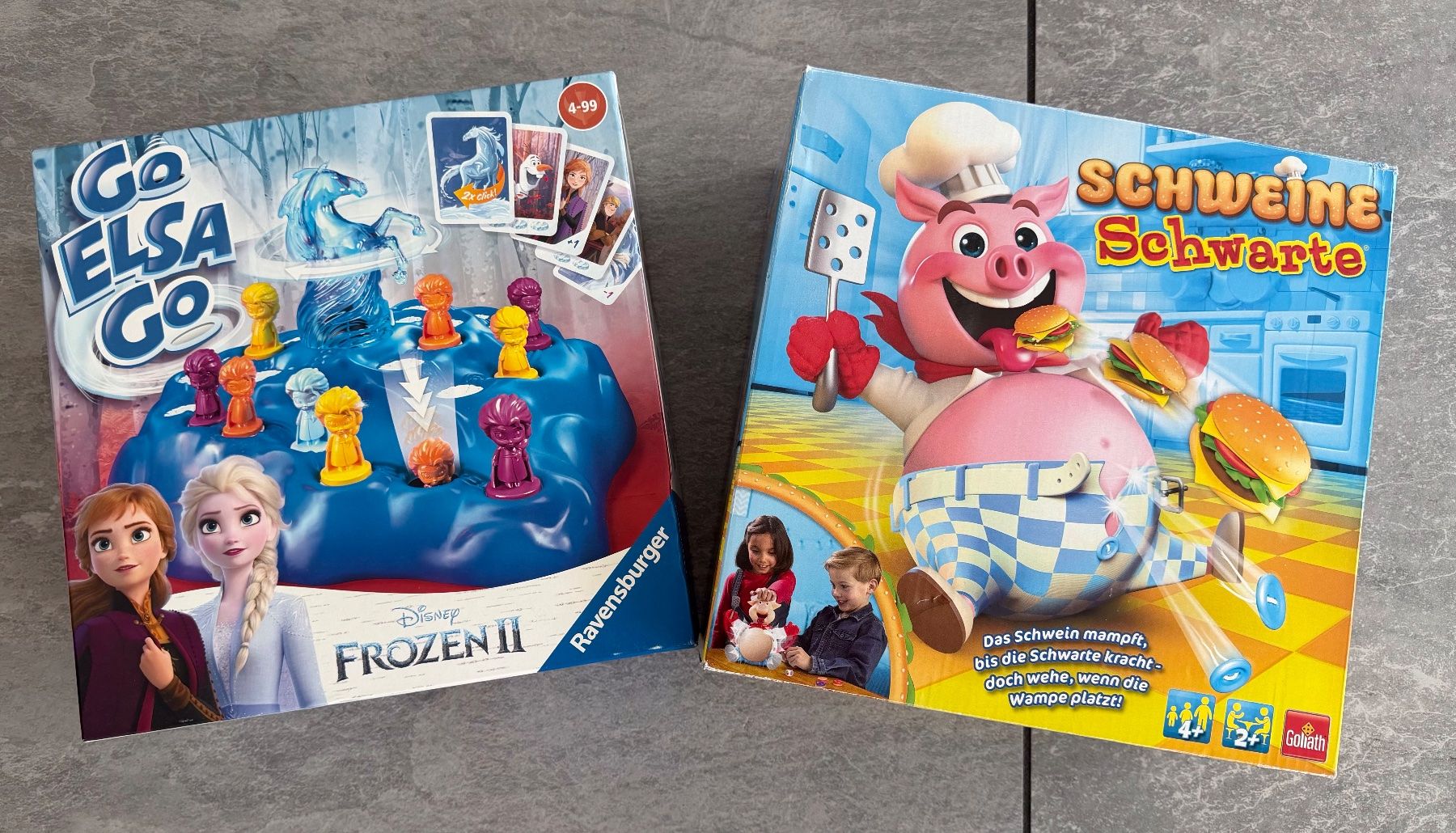 Spiele: Go elsa go & Schweineschwarte Spielzeug – Gebraucht aus Matzendorf von morodance