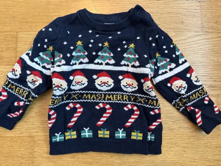 Xmas Weihnachts-Puli/ Sweater, Gr 62/68