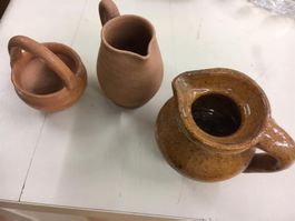 div Keramikschüsseln/Krug f. Puppenküche