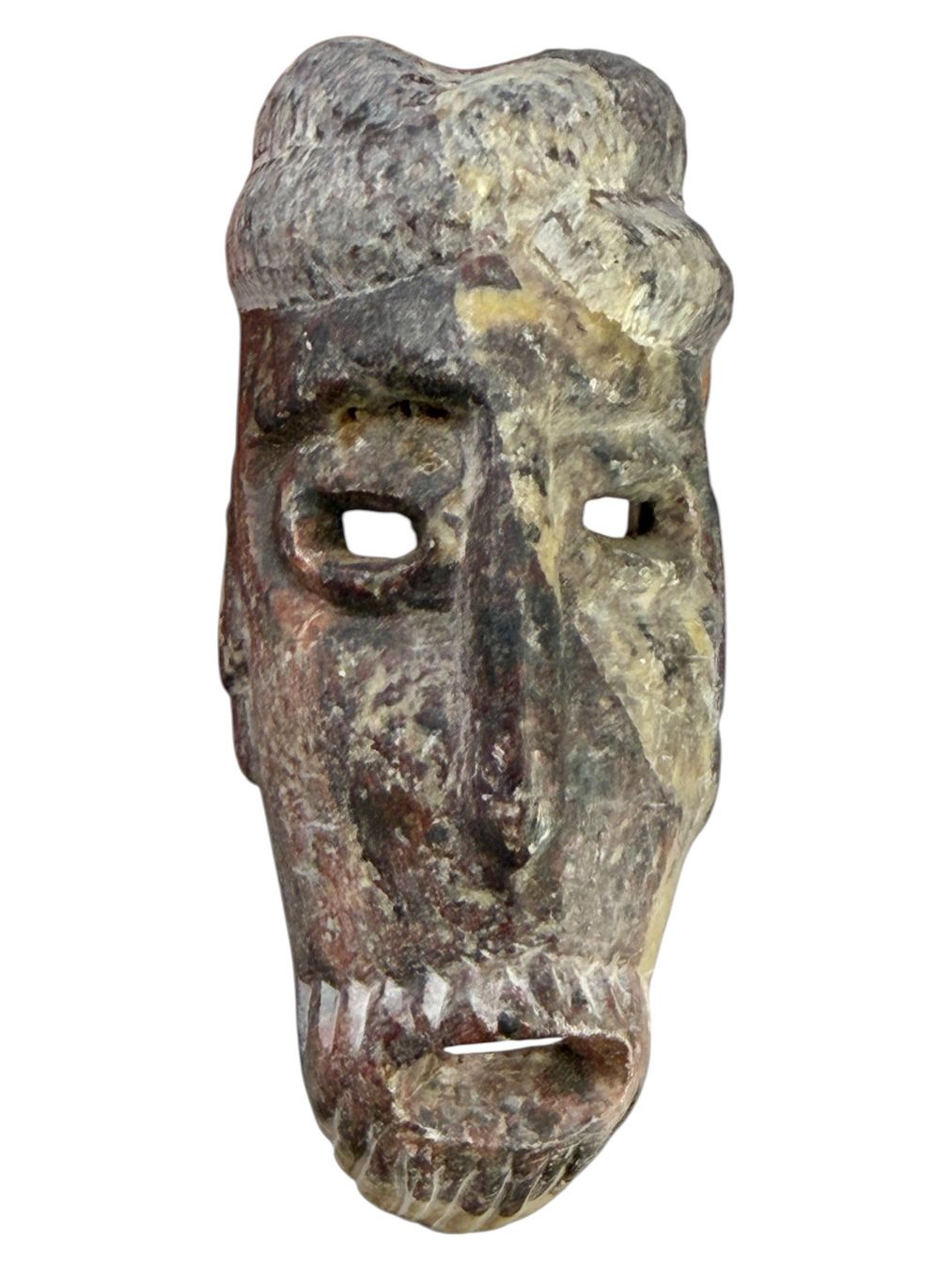 Arte internazionale: Masque africain authentique, sculptée en pierre – Usato da Morges venduto da magicle 5