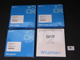 4x Whatman GF/F Glasfaserfilter 55mm NEU+OVP