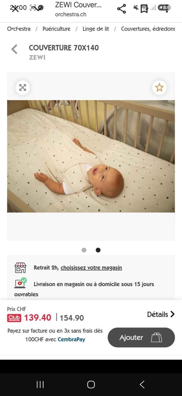 Zewi Couvertures: Drap ZEWI – Neuf (Voir description) à Brignon (Nendaz) par dan_8jby 2