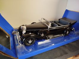 Modèle de voitureMercedes-Benz 500K Cabriolet noir 1:18 NEUF