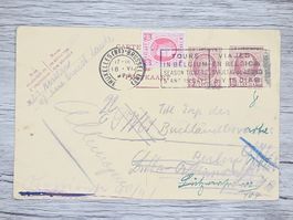 CL16 Carte Postale + Timbre Belgique 1926