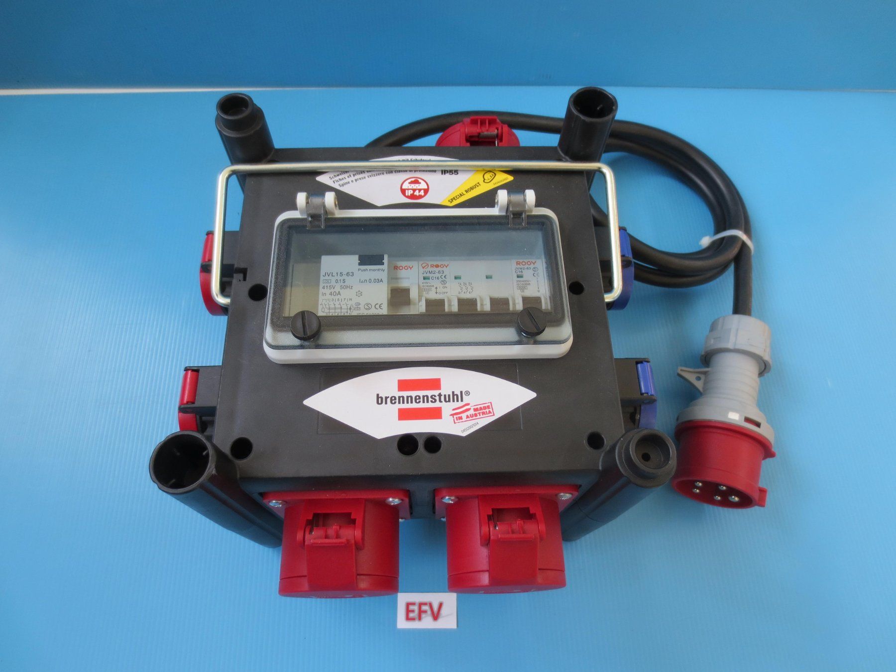 Elettrotecnica: Baustromverteiler Camping Verteiler Stromverteiler FI Schutz – Nuovo (secondo la descrizione) da Sulz LU venduto da Elektrofachverkauf