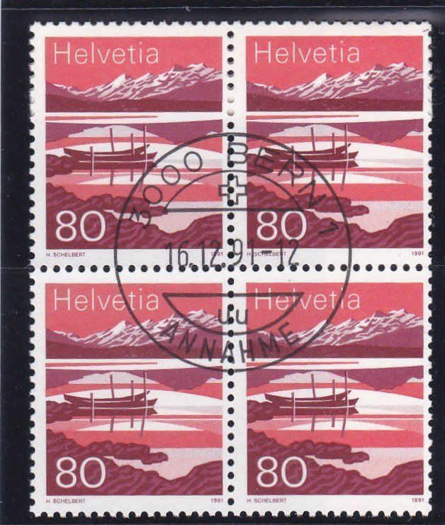 Tutti i francobolli: ET 4er Block Freimarke 1991 – Nuovo (secondo la descrizione) da Schliern b. Köniz venduto da joni20 1