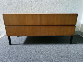 Kommode Nussbaum 4 Schubladen Vintage