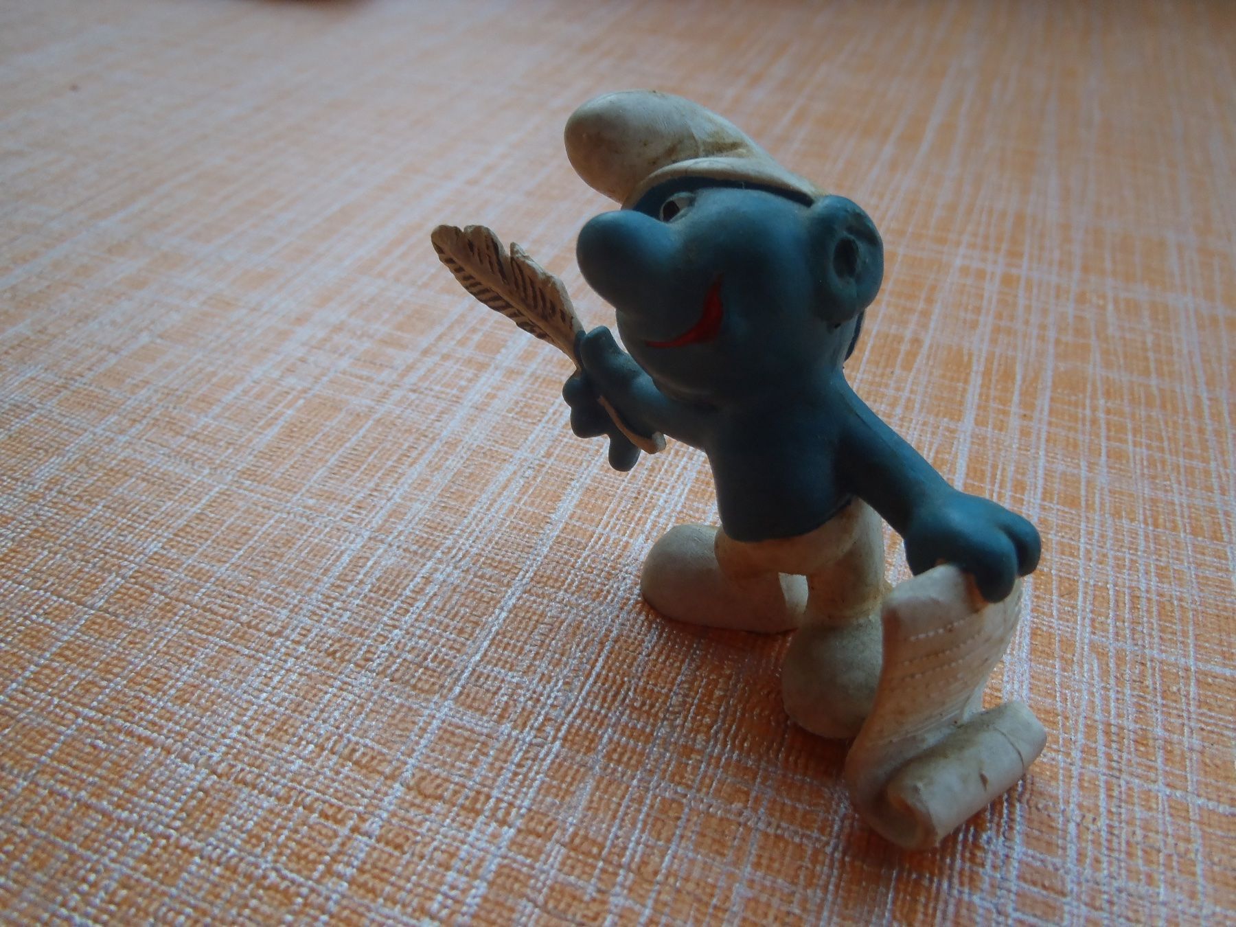 Schleich Statuette: Schlumpf Dichter – Usato da Basel venduto da rozi6462 1